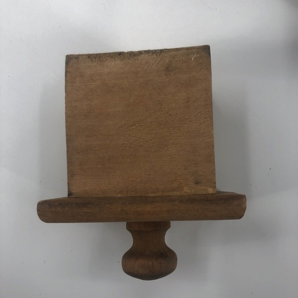 Vintage HARRAS 59 Cast Iron Grinder Table Mounted Wood Block Handle Germany - Picture 9 of 16